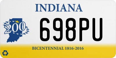 IN license plate 698PU