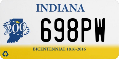 IN license plate 698PW