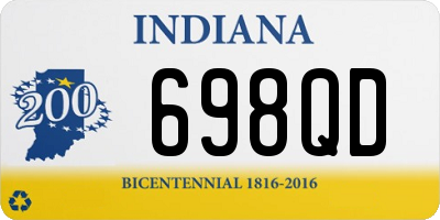 IN license plate 698QD