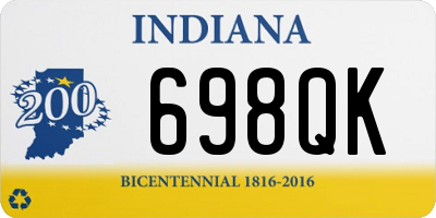 IN license plate 698QK