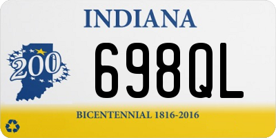 IN license plate 698QL