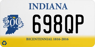 IN license plate 698QP