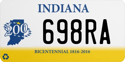 IN license plate 698RA