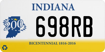IN license plate 698RB