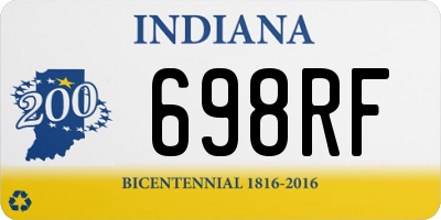 IN license plate 698RF