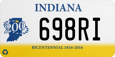 IN license plate 698RI