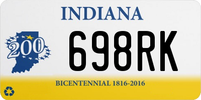 IN license plate 698RK