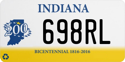 IN license plate 698RL
