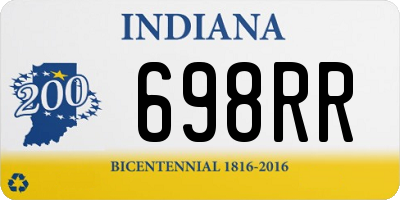IN license plate 698RR