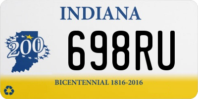 IN license plate 698RU