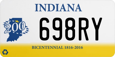 IN license plate 698RY