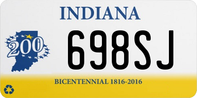 IN license plate 698SJ
