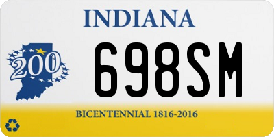 IN license plate 698SM