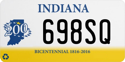 IN license plate 698SQ