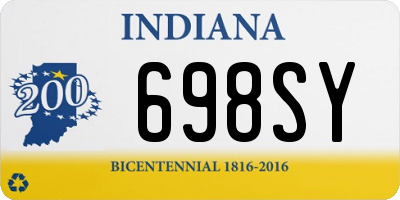 IN license plate 698SY