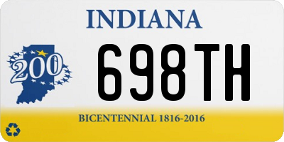 IN license plate 698TH