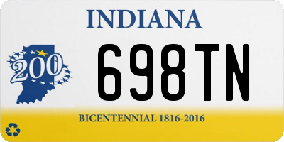 IN license plate 698TN