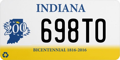 IN license plate 698TO