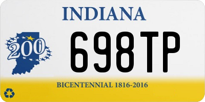 IN license plate 698TP