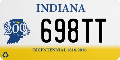 IN license plate 698TT