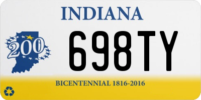 IN license plate 698TY