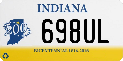 IN license plate 698UL