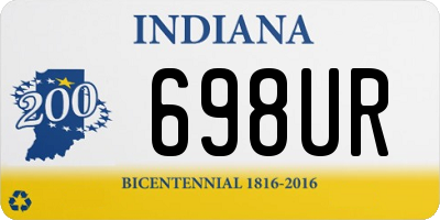 IN license plate 698UR