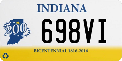 IN license plate 698VI