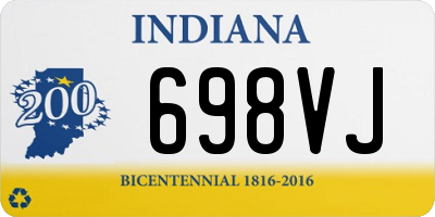 IN license plate 698VJ