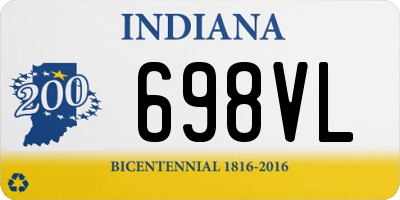IN license plate 698VL