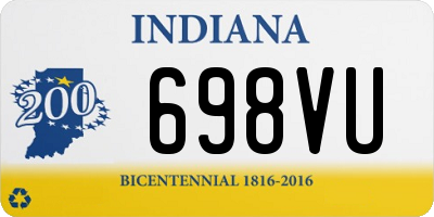 IN license plate 698VU