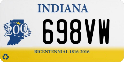 IN license plate 698VW