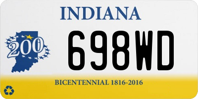 IN license plate 698WD