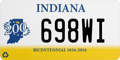 IN license plate 698WI