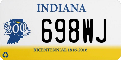 IN license plate 698WJ