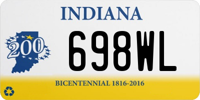 IN license plate 698WL