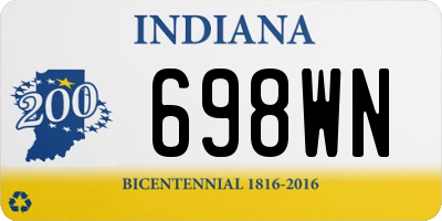 IN license plate 698WN