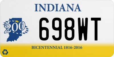 IN license plate 698WT