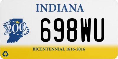 IN license plate 698WU