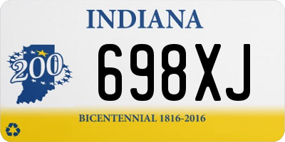 IN license plate 698XJ