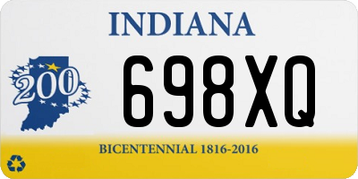 IN license plate 698XQ