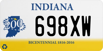 IN license plate 698XW