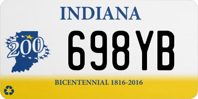 IN license plate 698YB