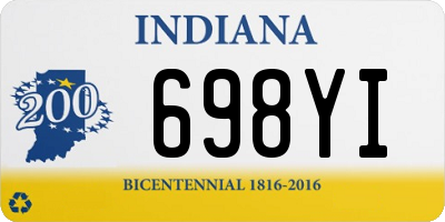 IN license plate 698YI