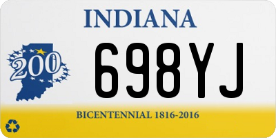 IN license plate 698YJ
