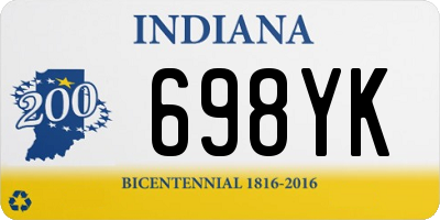 IN license plate 698YK