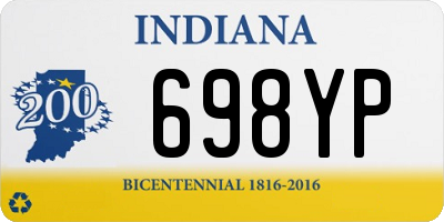 IN license plate 698YP