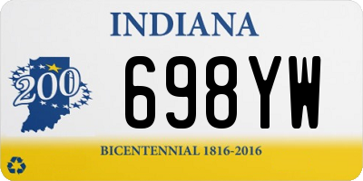 IN license plate 698YW