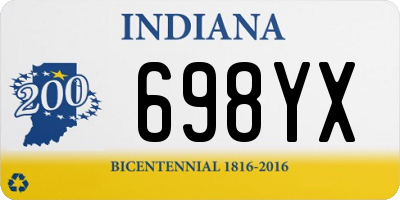 IN license plate 698YX