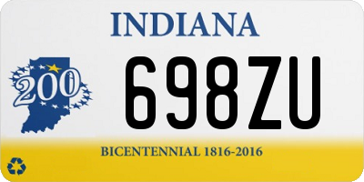 IN license plate 698ZU